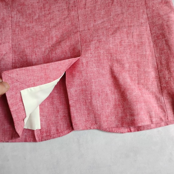 J Crew Blazer 00 Schoolboy Linen Blend Two Button Office‎ Preppy Work Corp - Picture 13 of 16